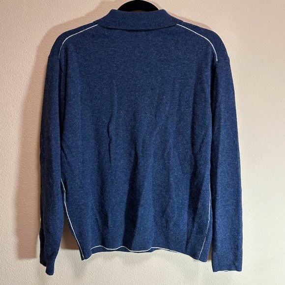 Lacoste Half Button Up Collared Sweater - Picture 2 of 4